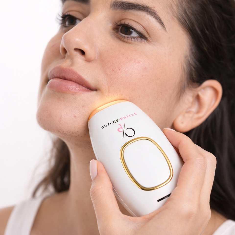 Anwendung von Halo im Gesicht